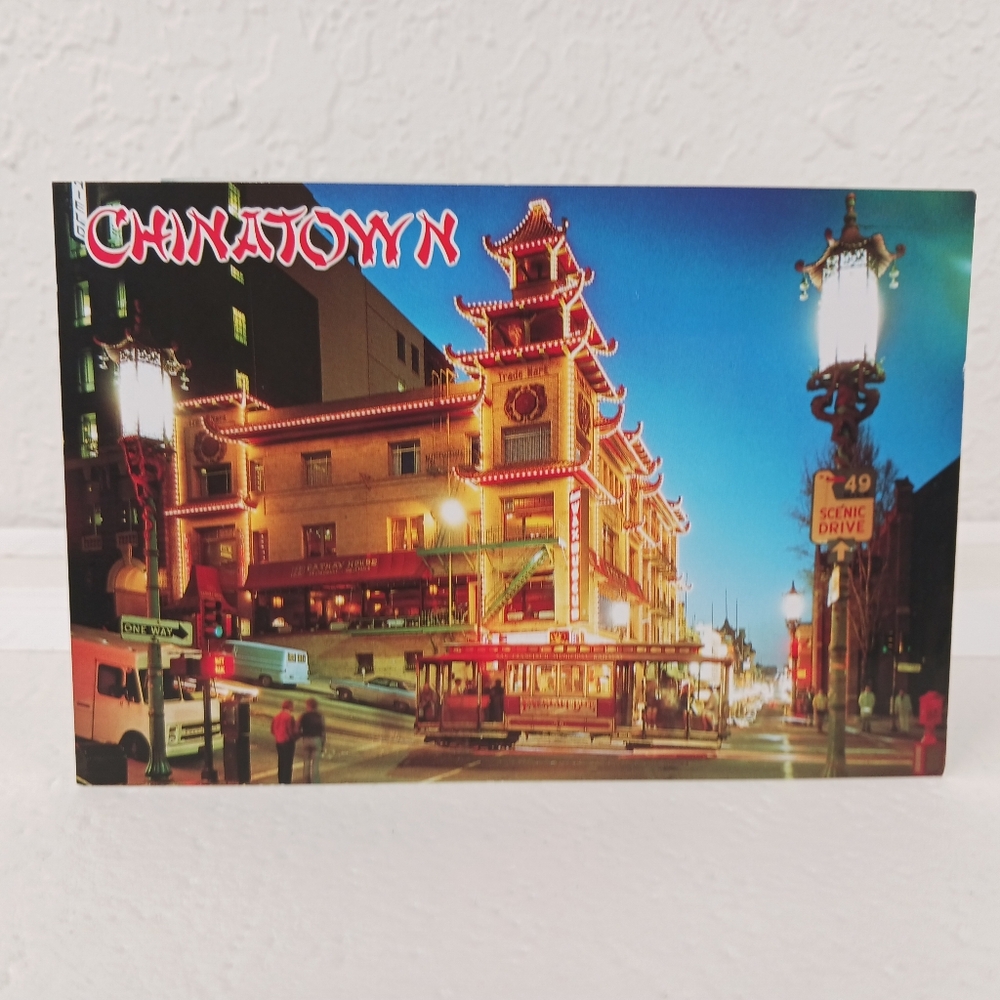 California San Francisco Vintage Photography Print Postcard Chinatown California